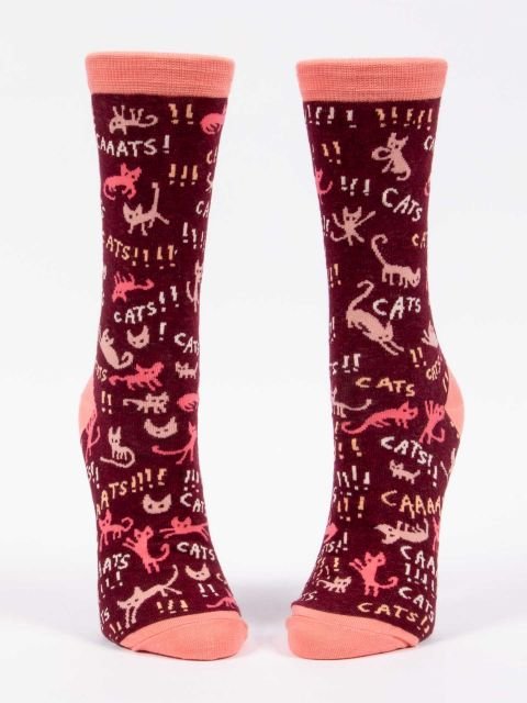 Crew Socks - Cats! - Mockingbird on Broad