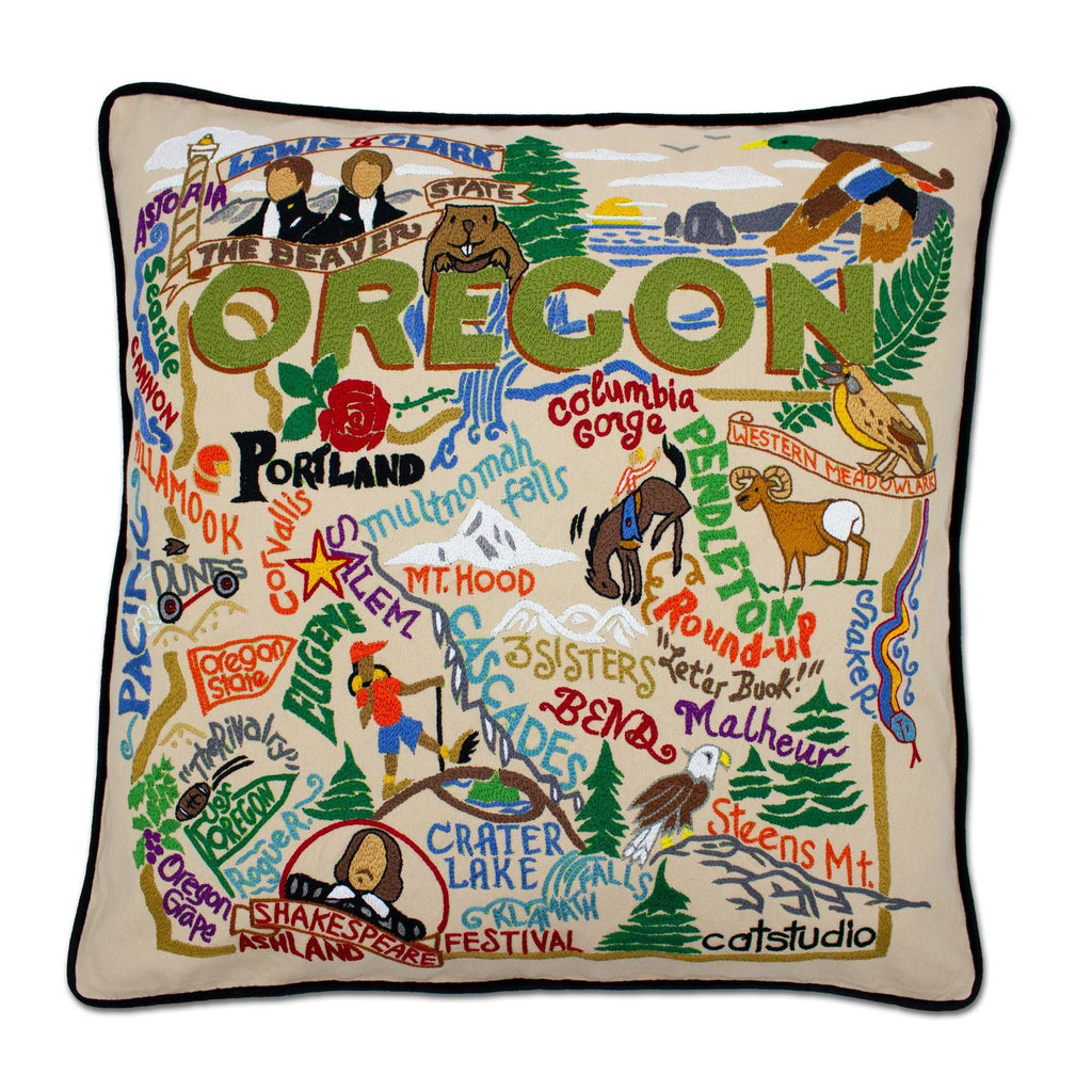 catstudio - Oregon Pillow - Mockingbird on Broad