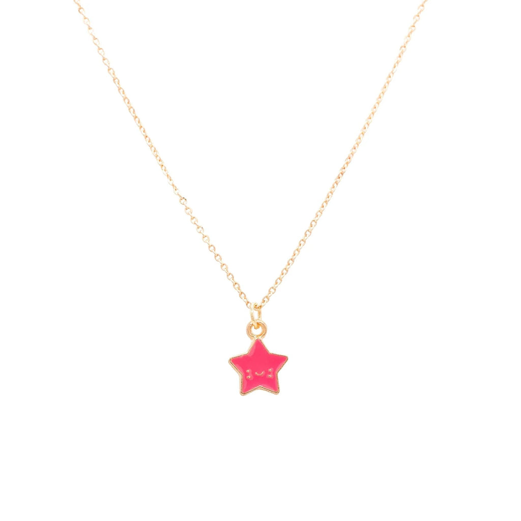 Charm Necklace - Pink Star - Mockingbird on Broad