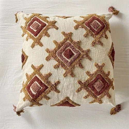 Chunky Tufted Cotton Oversized Square Pillow - Mockingbird on Broad