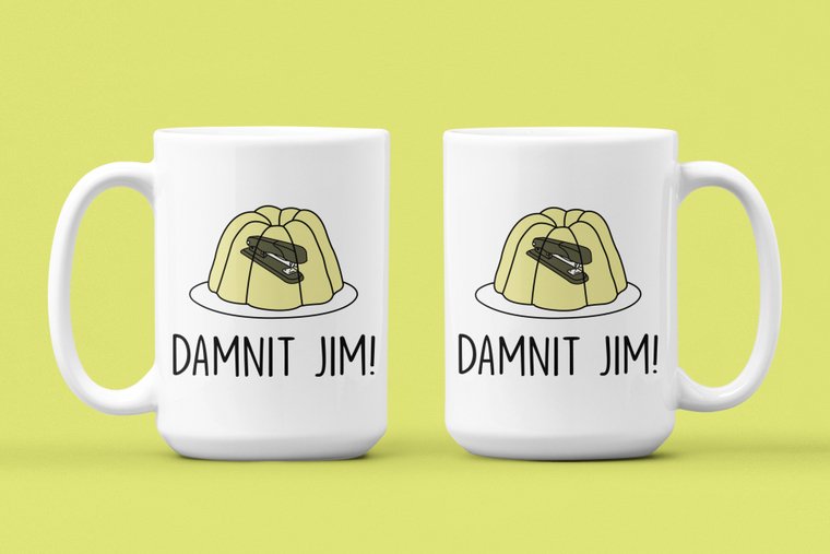 Coffee Mug - Damnit Jim, The Office - Mockingbird on Broad