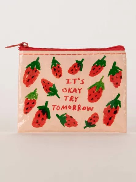 Coin Purse - It's Ok Try Again Tomorrow - Mockingbird on Broad