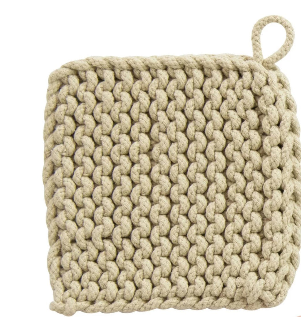 Crocheted Pot Holder - Mockingbird on Broad