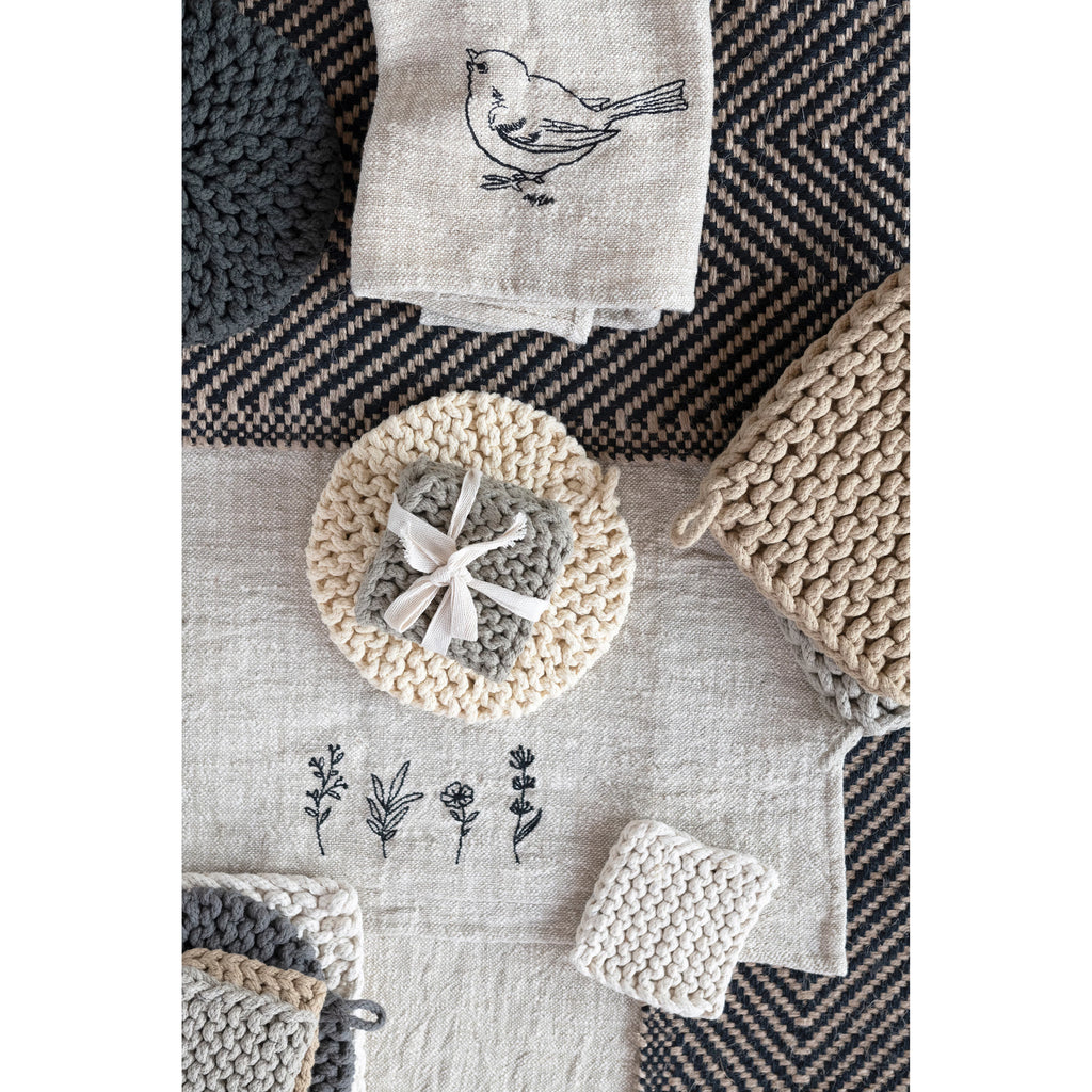 Crocheted Pot Holder - Mockingbird on Broad