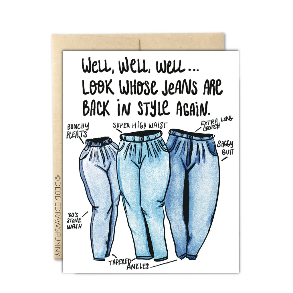 Mom Jeans Funny Mother's Day Card - Mockingbird on Broad