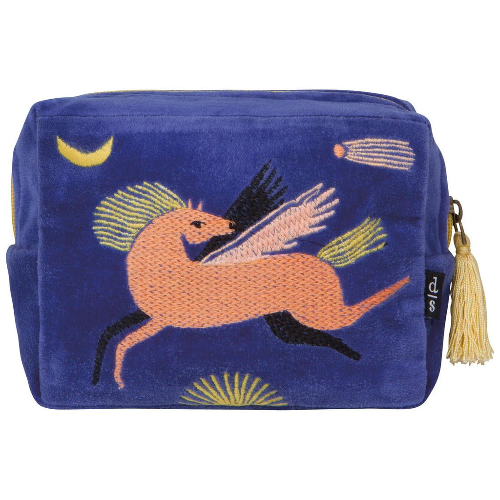 Embroidered Velvet Pouch - Astral - Mockingbird on Broad