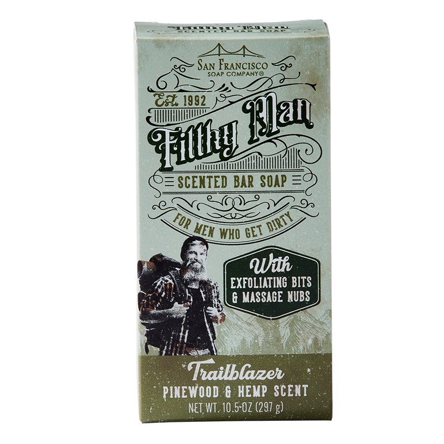 FILTHY MAN Bar Soap - Trailblazer: Pinewood & Hemp - Mockingbird on Broad