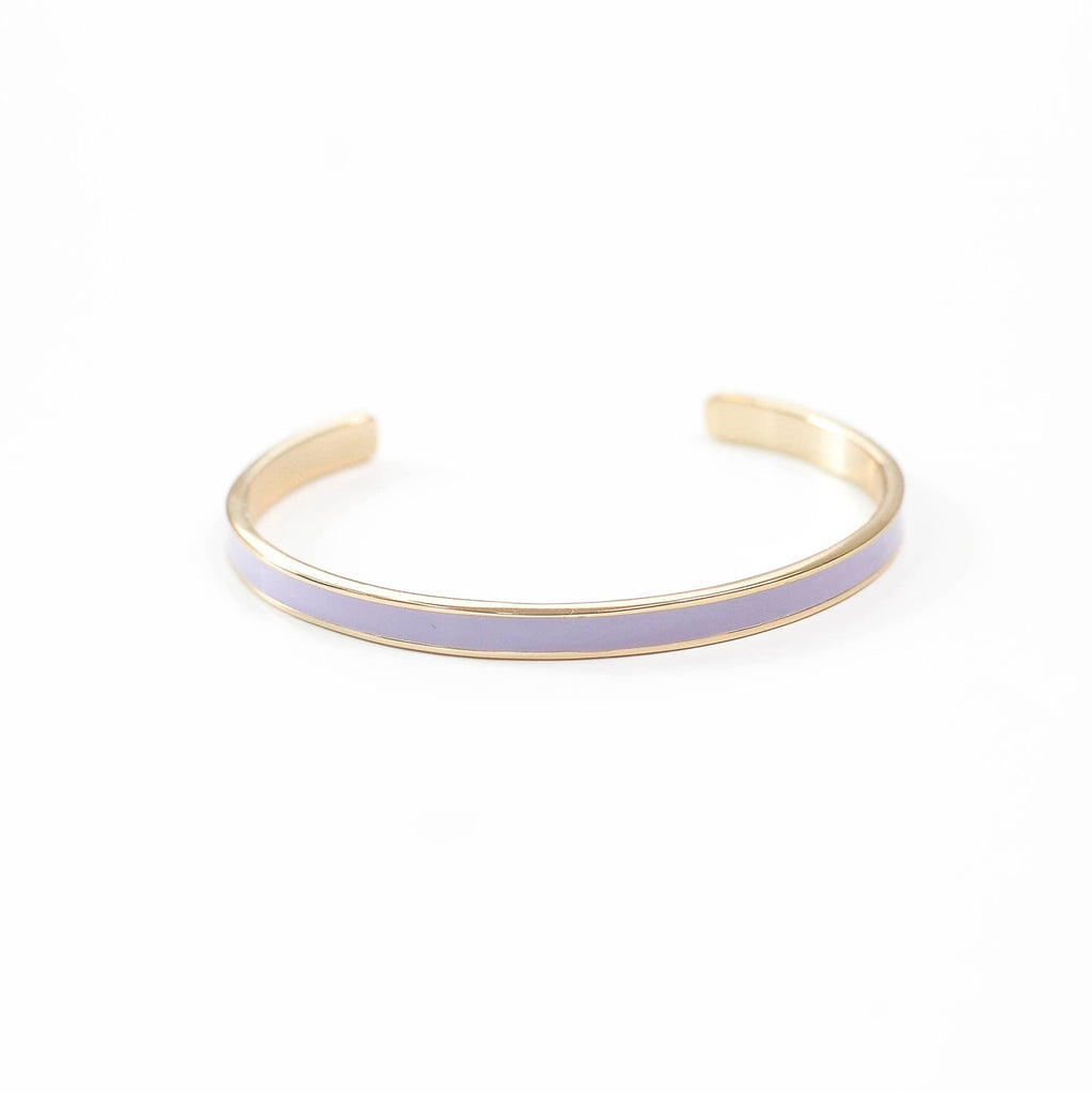 Good Girl Bad Habits Purple Enamel Bangle Bracelet - Mockingbird on Broad