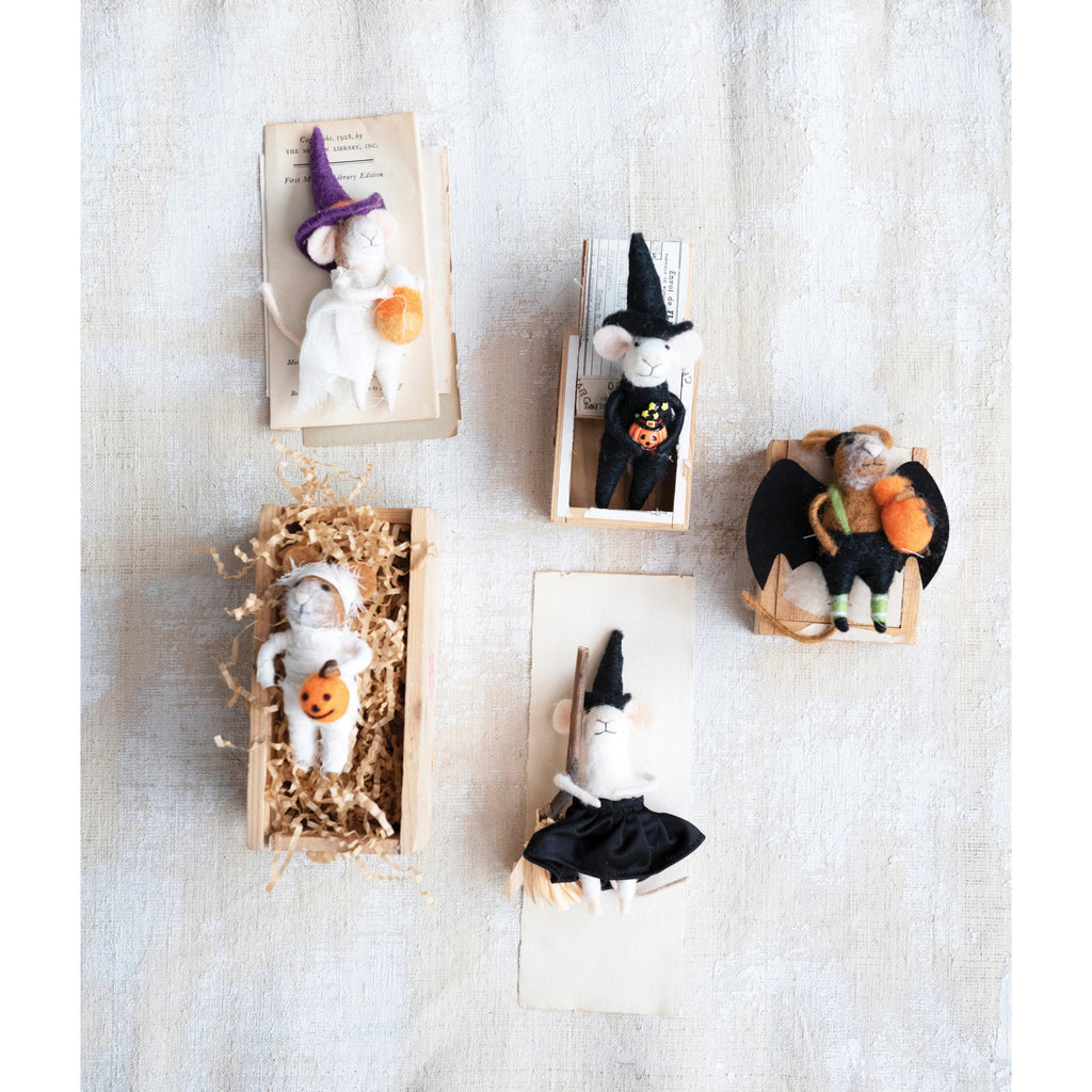 Halloween Felt Mice - Mockingbird on Broad