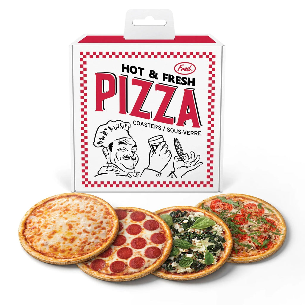 Hot N' Fresh Pizza Coasters - Mockingbird on Broad