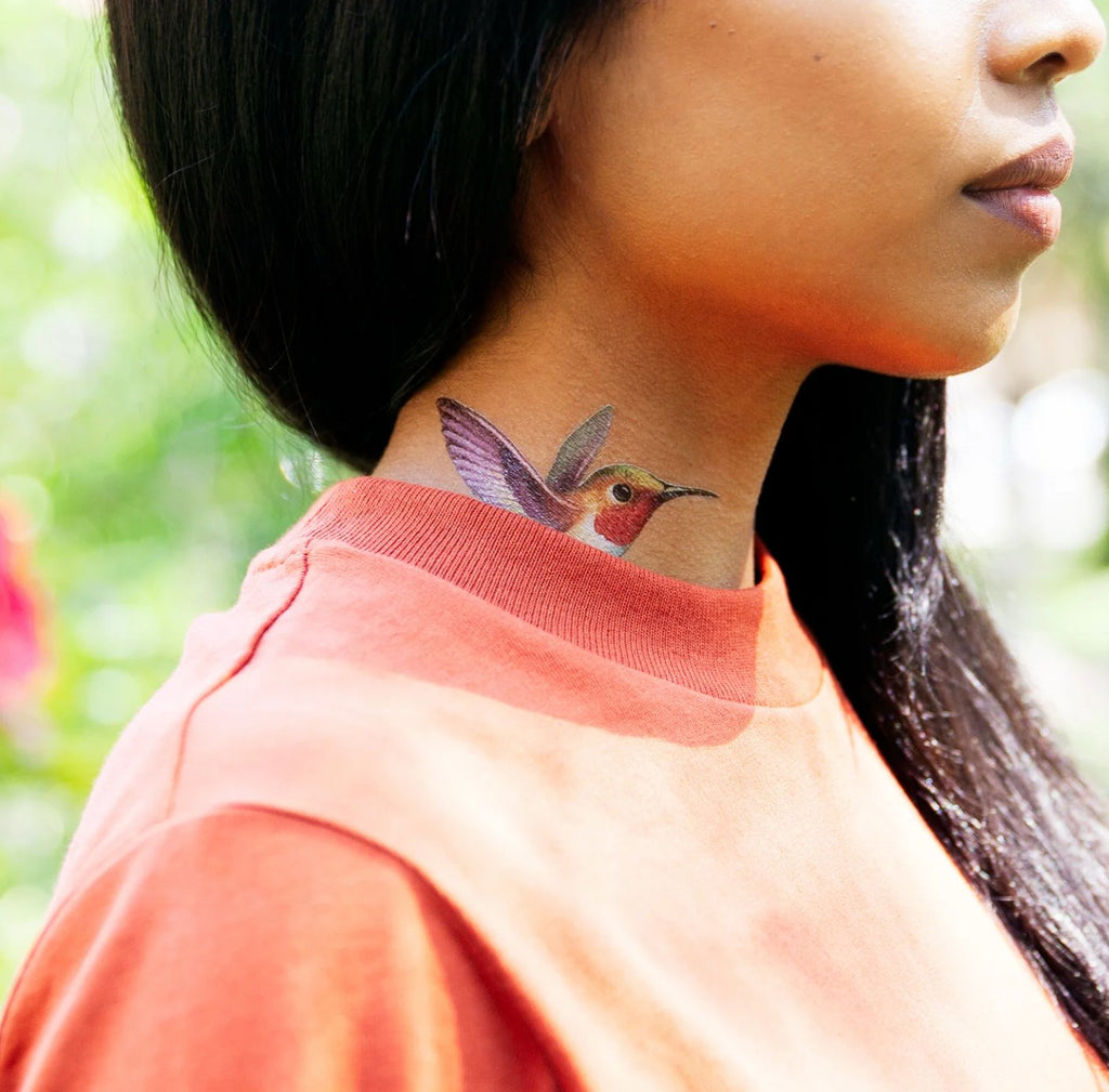 Tattly Temporary Tattoo - Hummingbird - Mockingbird on Broad