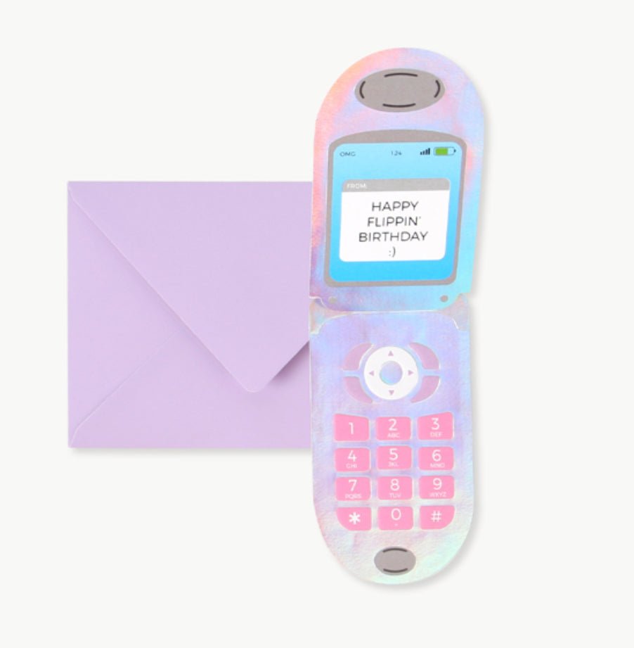 Pop Up Card- Flip Phone - Mockingbird on Broad