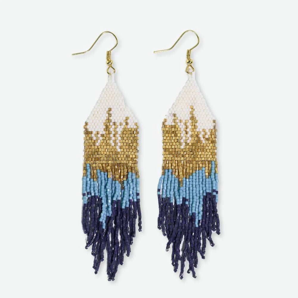 Ink + Alloy Earrings - Claire Ombre - Blue - Mockingbird on Broad