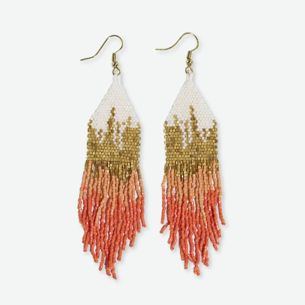 Ink + Alloy Earrings - Claire Ombre - Coral - Mockingbird on Broad