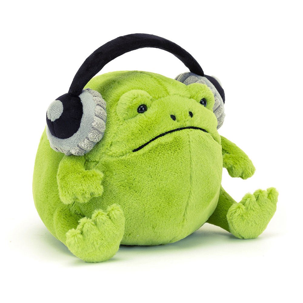 Jellycat - Ricky Rain Frog with Headphones - Mockingbird on Broad