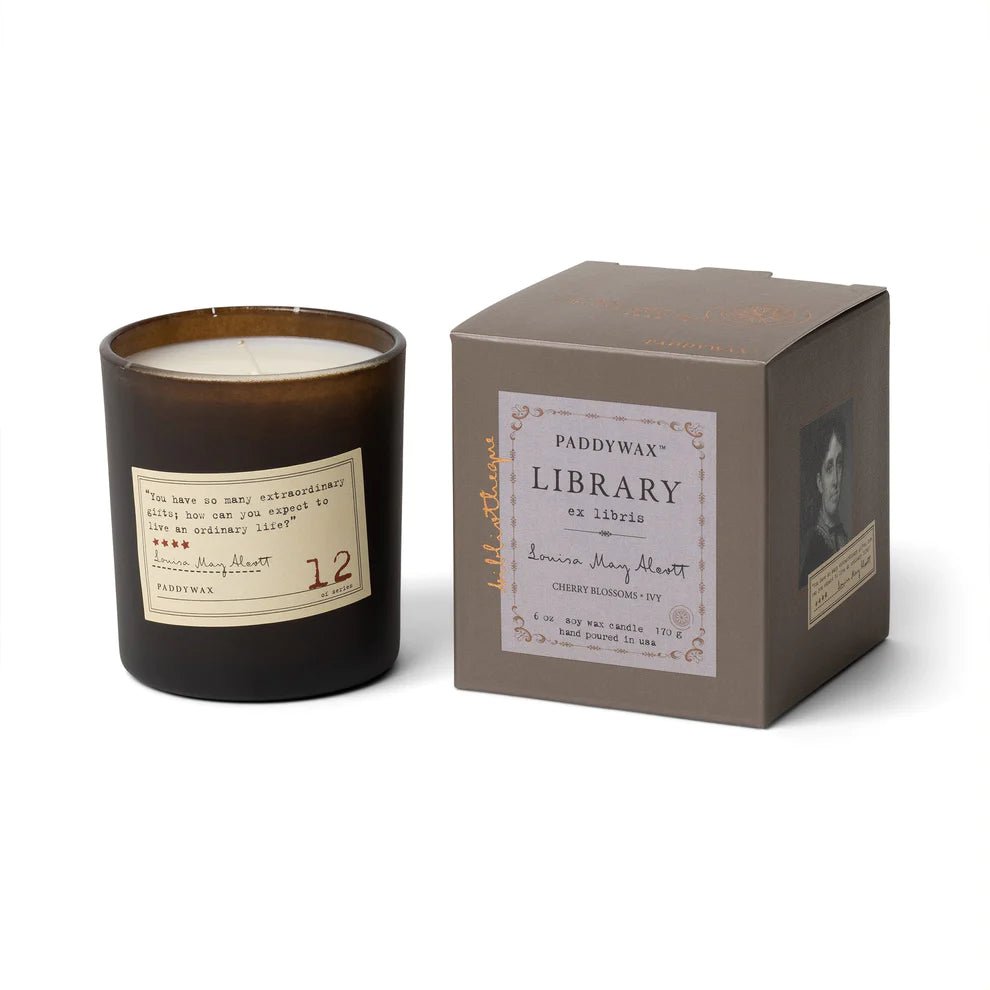 Library Candle Collection - Louisa May Alcott - Mockingbird on Broad