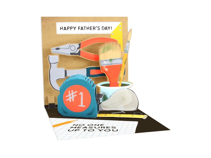 Pop Up Card - Father's Day - Measure Up - Mockingbird on Broad
