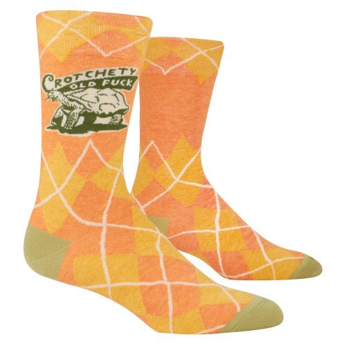 Men's Crew Socks - Crotchety Old Fuck - Mockingbird on Broad