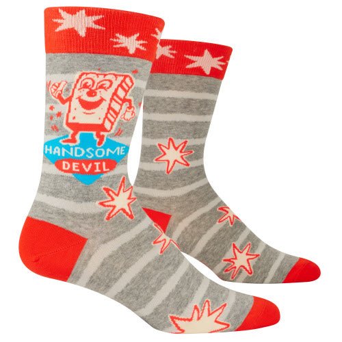 Men's Crew Socks - Handsome Devil - Mockingbird on Broad