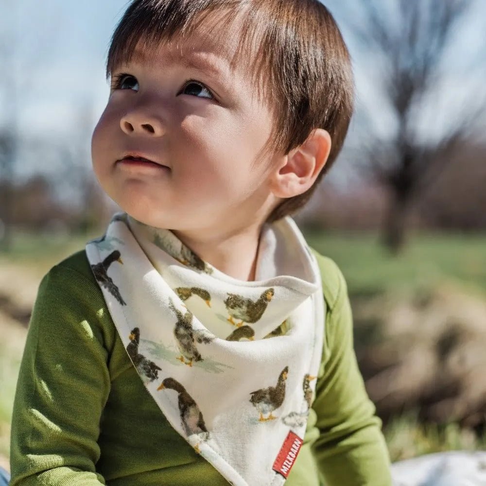 Milkbarn Kerchief Bib - Gold Fox - Mockingbird on Broad