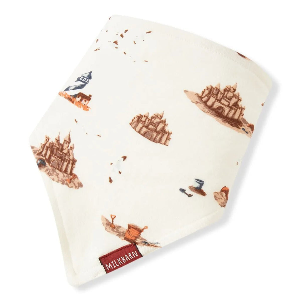 Milkbarn Kerchief Bib - Sandcastle - Mockingbird on Broad