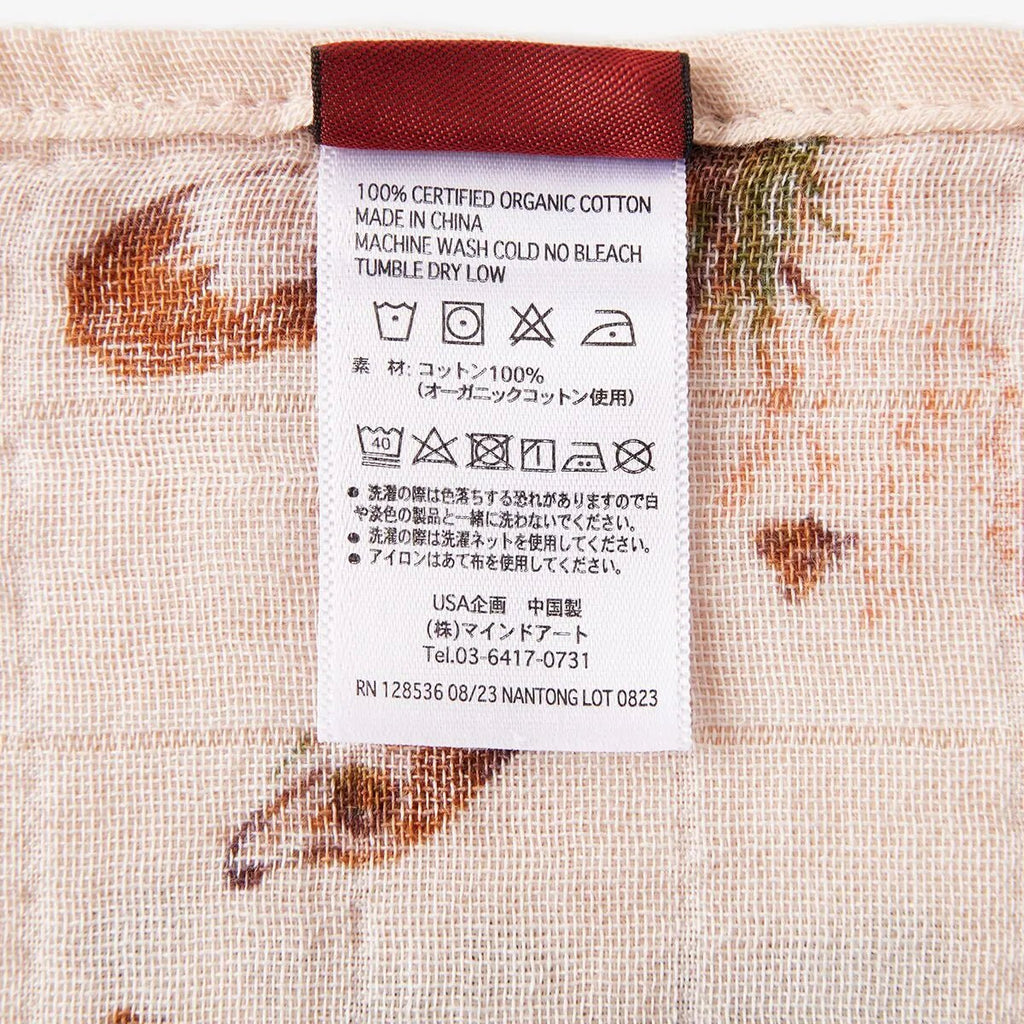 Milkbarn Organic Swaddle - Floral Fox - Mockingbird on Broad