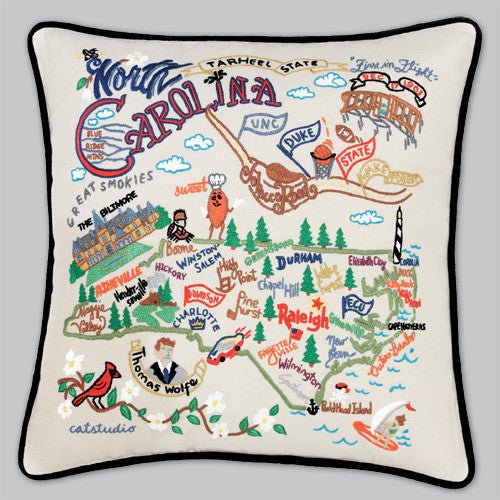 catstudio - North Carolina Pillow - Mockingbird on Broad