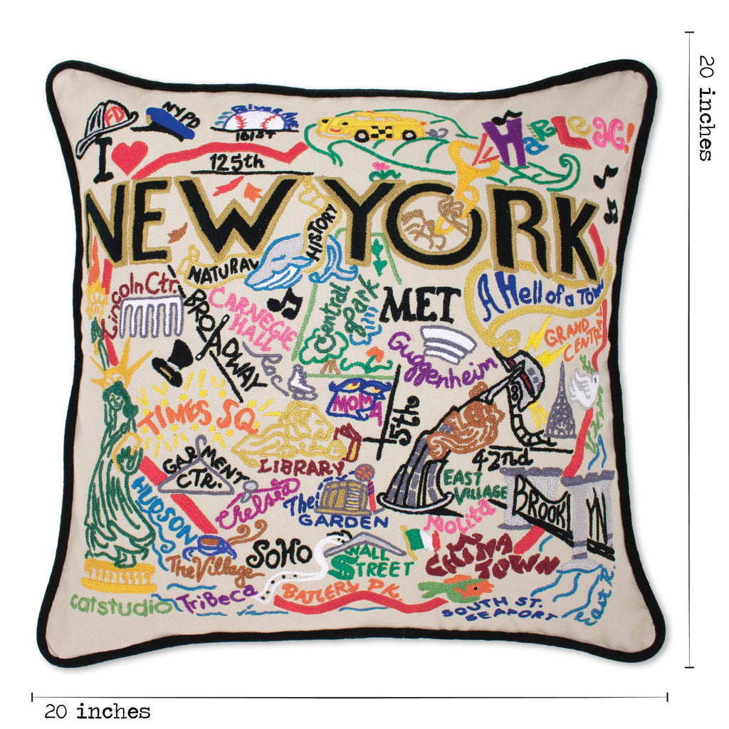 catstudio - New York City Pillow - Mockingbird on Broad