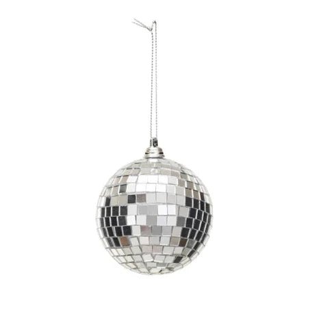 Ornament - Disco Ball Silver - Mockingbird on Broad