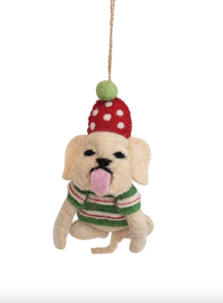 Ornament - Felt Dogs - Mockingbird on Broad