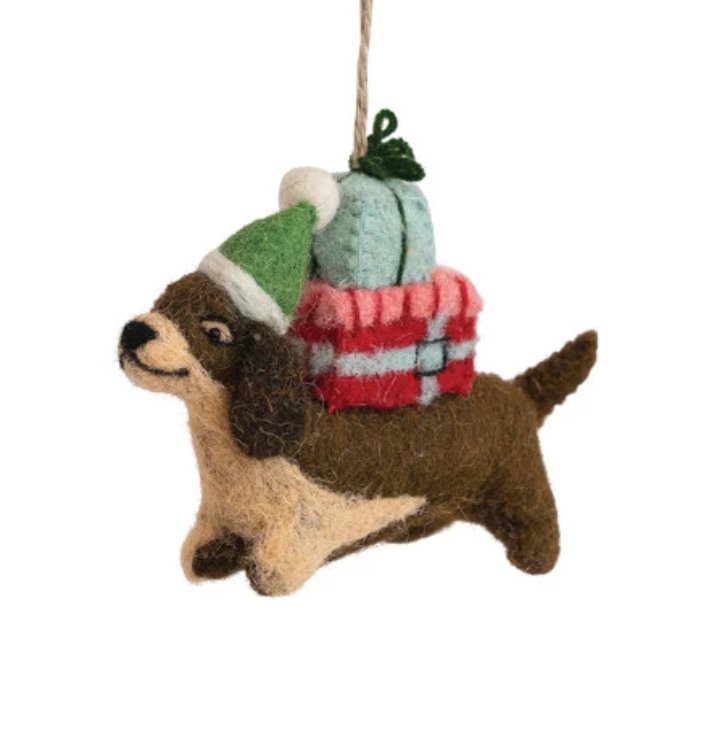 Ornament - Felt Dogs - Mockingbird on Broad