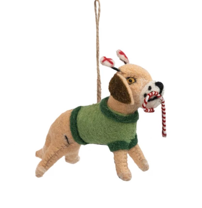 Ornament - Felt Dogs - Mockingbird on Broad