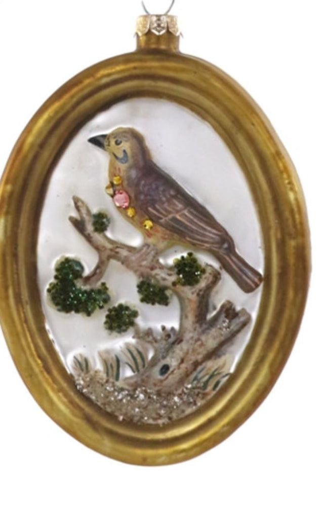 Ornament - Framed Finch - Mockingbird on Broad