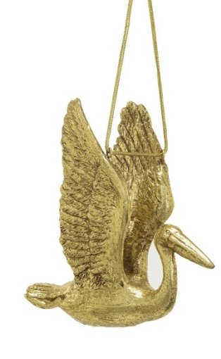 Ornament - Golden Birds - Mockingbird on Broad