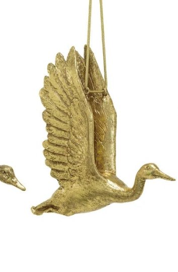 Ornament - Golden Birds - Mockingbird on Broad