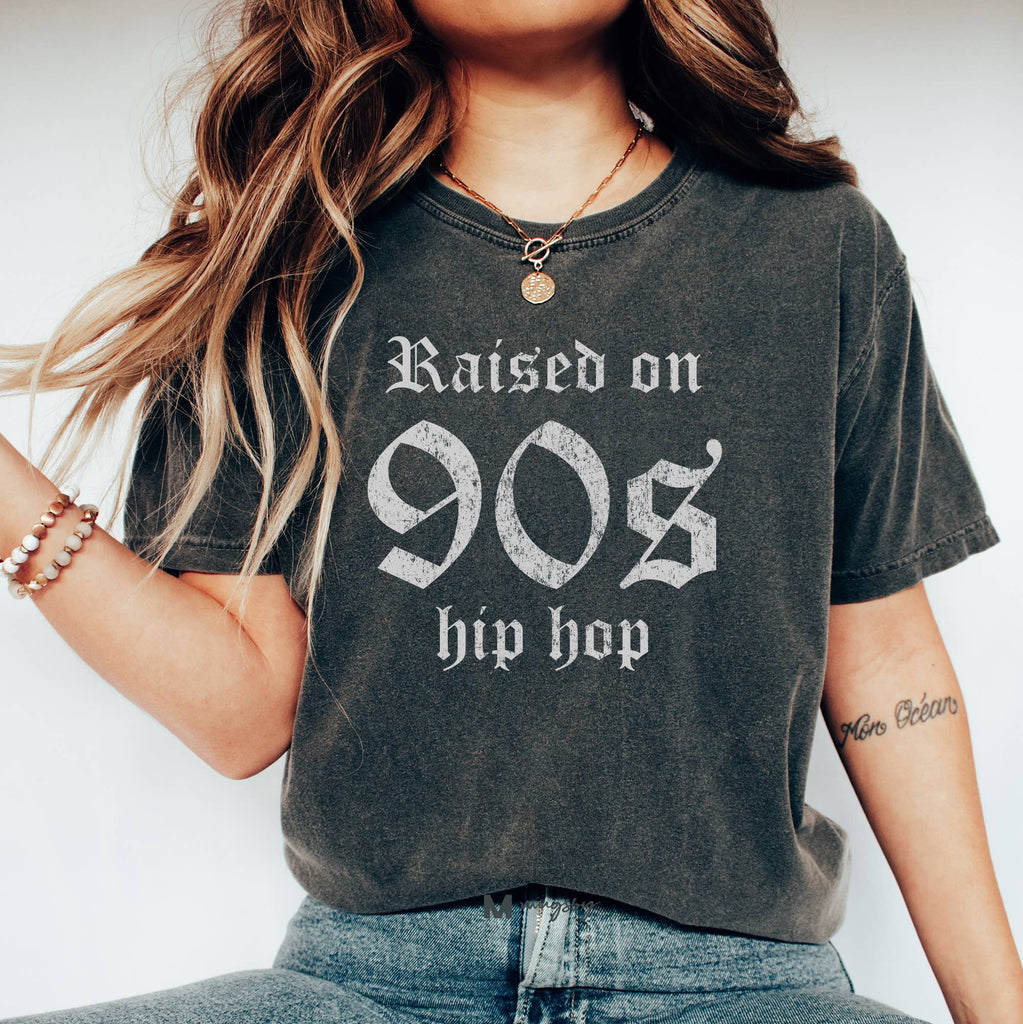 Raised on 90s Hip Hop Shirt - Mockingbird on Broad