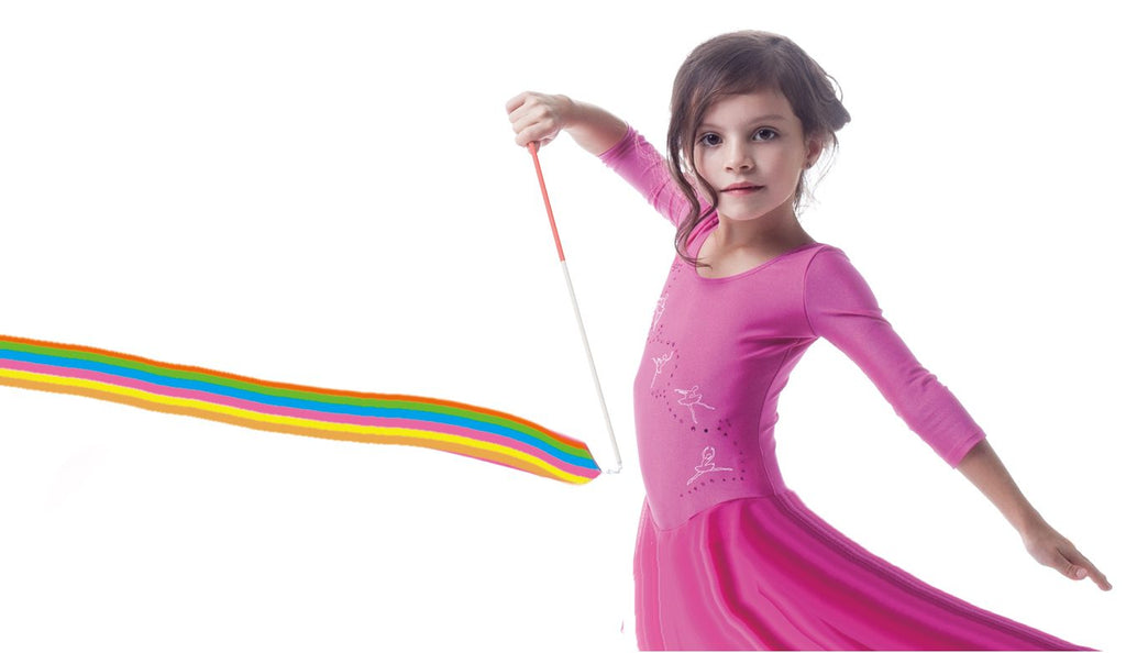 Rainbow Dancer Ribbon- Wand - Mockingbird on Broad