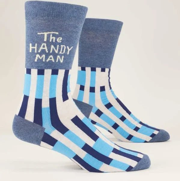 Men Crew Socks - The Handy Man - Mockingbird on Broad