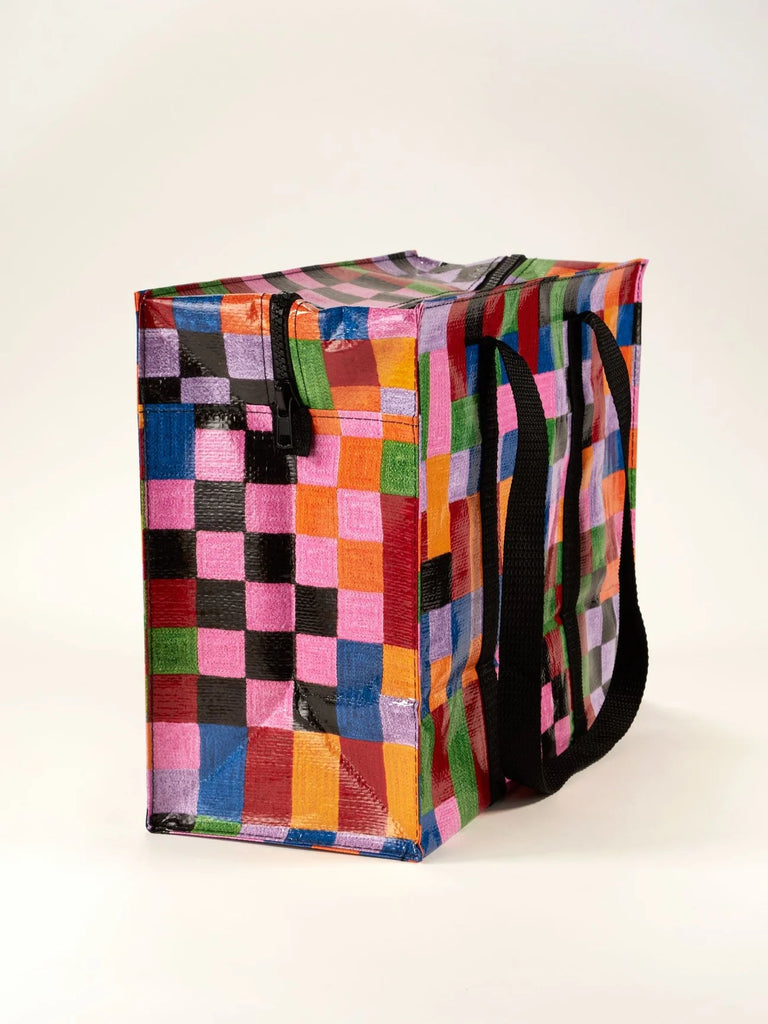 Shoulder Zip Tote - Color Cube - Mockingbird on Broad