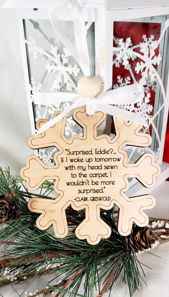 Snowflake Ornament with Clark Griswold Quote - Mockingbird on Broad