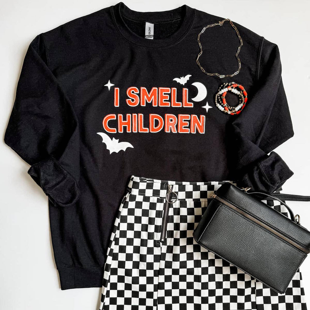 Sweatshirt - Hocus Pocus "I Smell Children" - Mockingbird on Broad