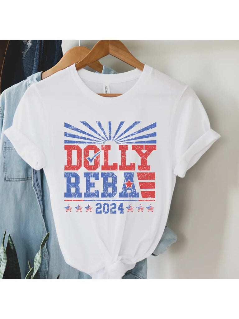 T - Shirt - Dolly & Reba For President 2024 - Mockingbird on Broad