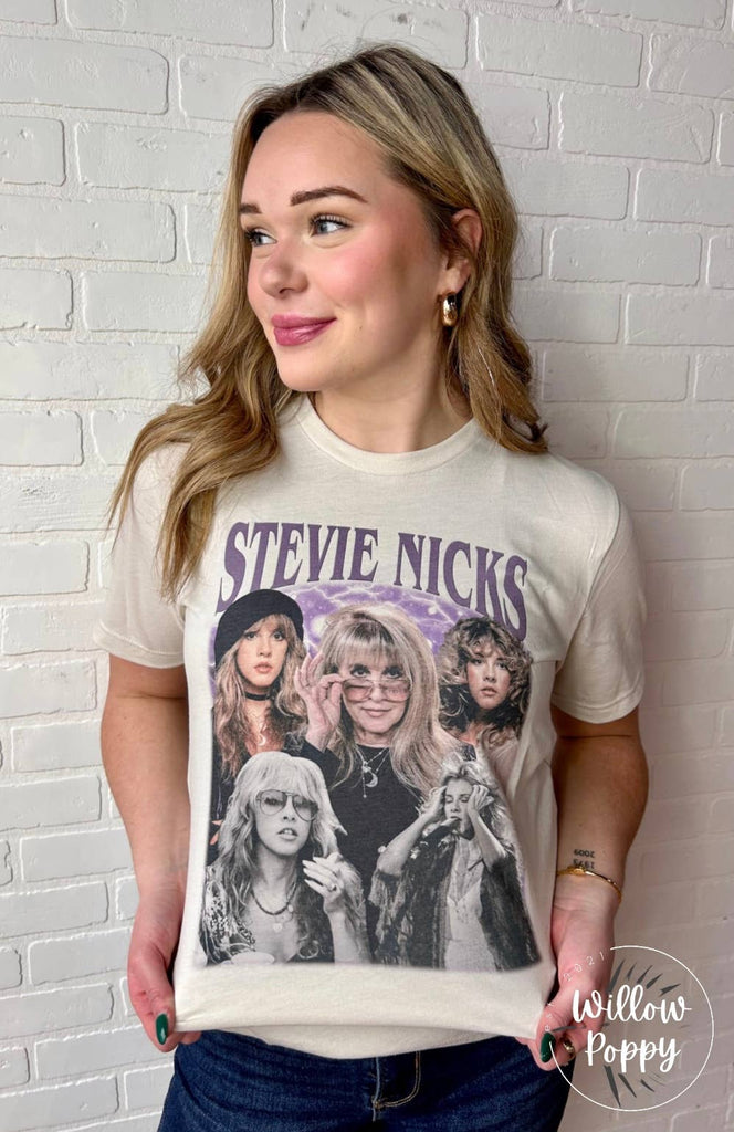 T-Shirt - Stevie Nicks Collage - Mockingbird on Broad