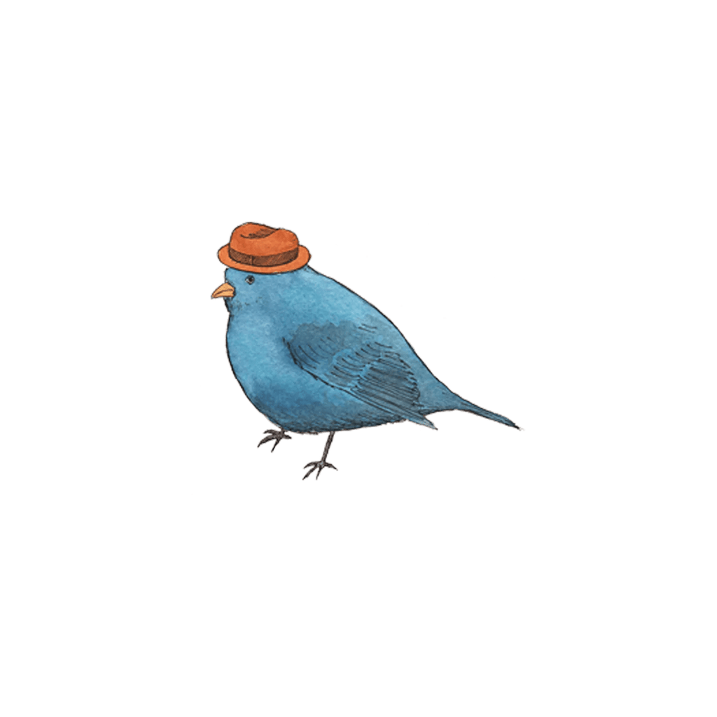 Tattly Temporary Tattoo - Business Bird - Mockingbird on Broad