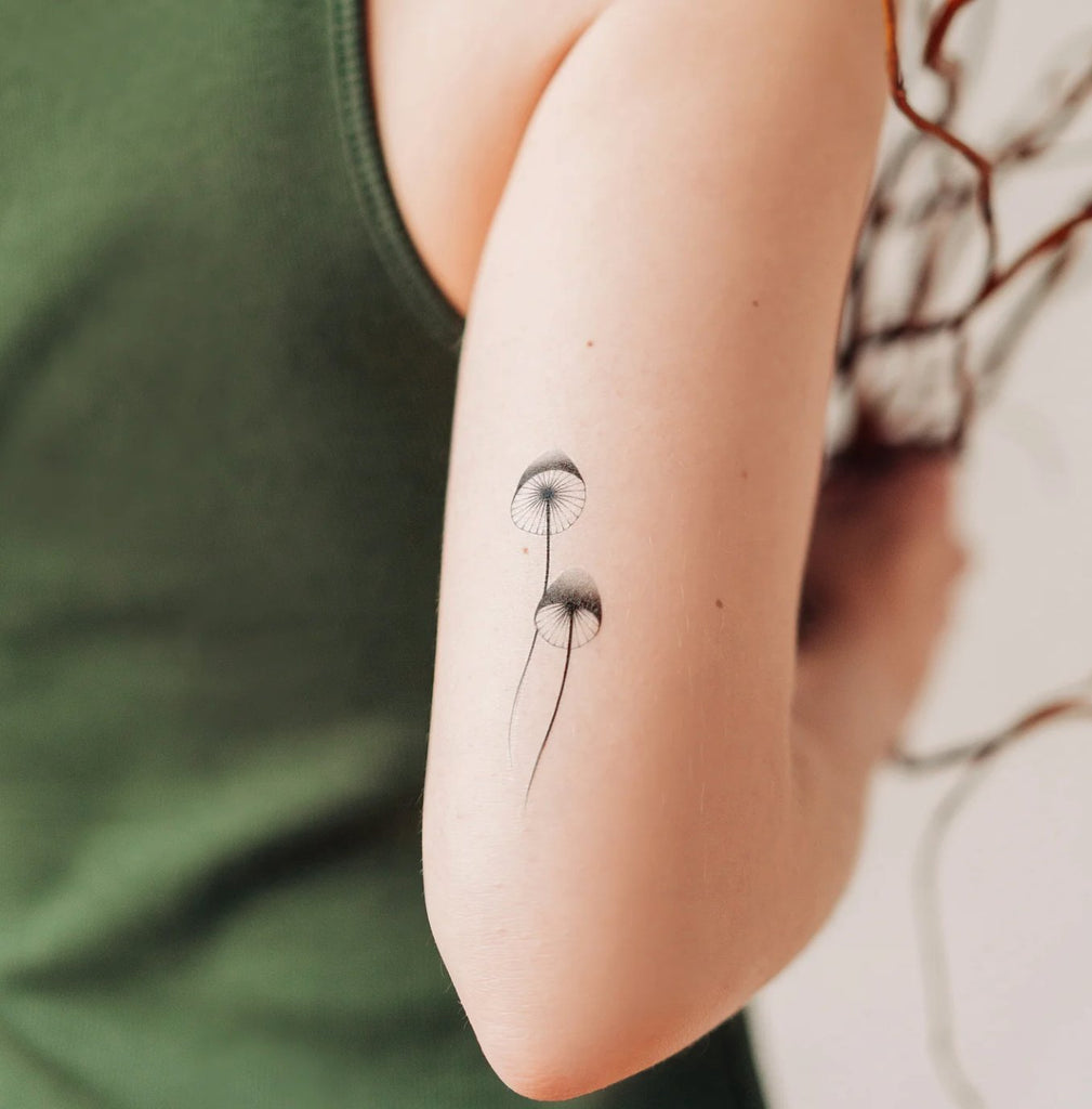 Tattly Temporary Tattoo - Mushrooms - Mockingbird on Broad