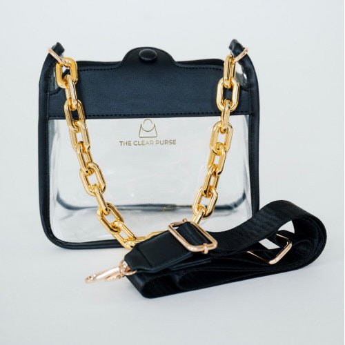 The Clear Purse - Black & Gold - Mockingbird on Broad