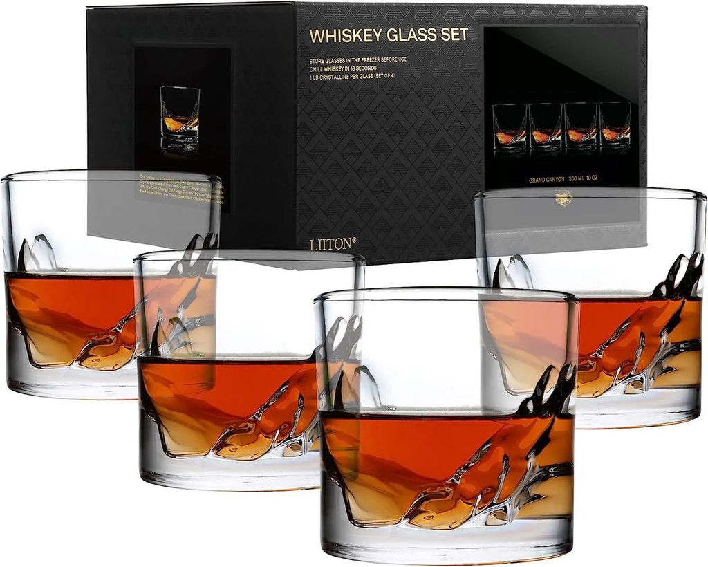 Whiskey Glasses - Grand Canyon Set of 4 - Mockingbird on Broad