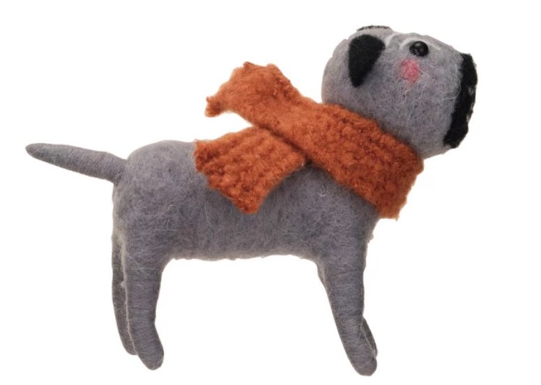 Wool Felt Christmas Dog, 4 Styles - Mockingbird on Broad