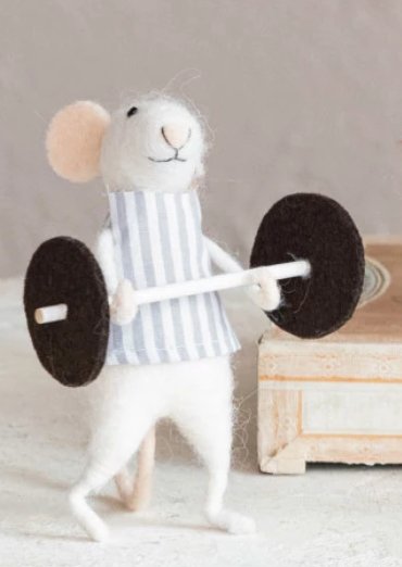 Wool Felt Mice in Outfit, 4 Styles - Mockingbird on Broad