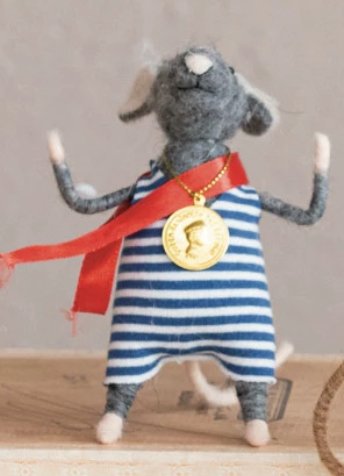 Wool Felt Mice in Outfit, 4 Styles - Mockingbird on Broad